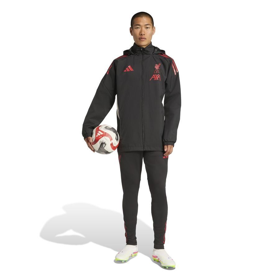 Liverpool Jacket All Weather Tiro 25 - Black/Strawberry Red/Wonder White - Men's-SoccerKits Hub | Buy Soccer Jerseys Online